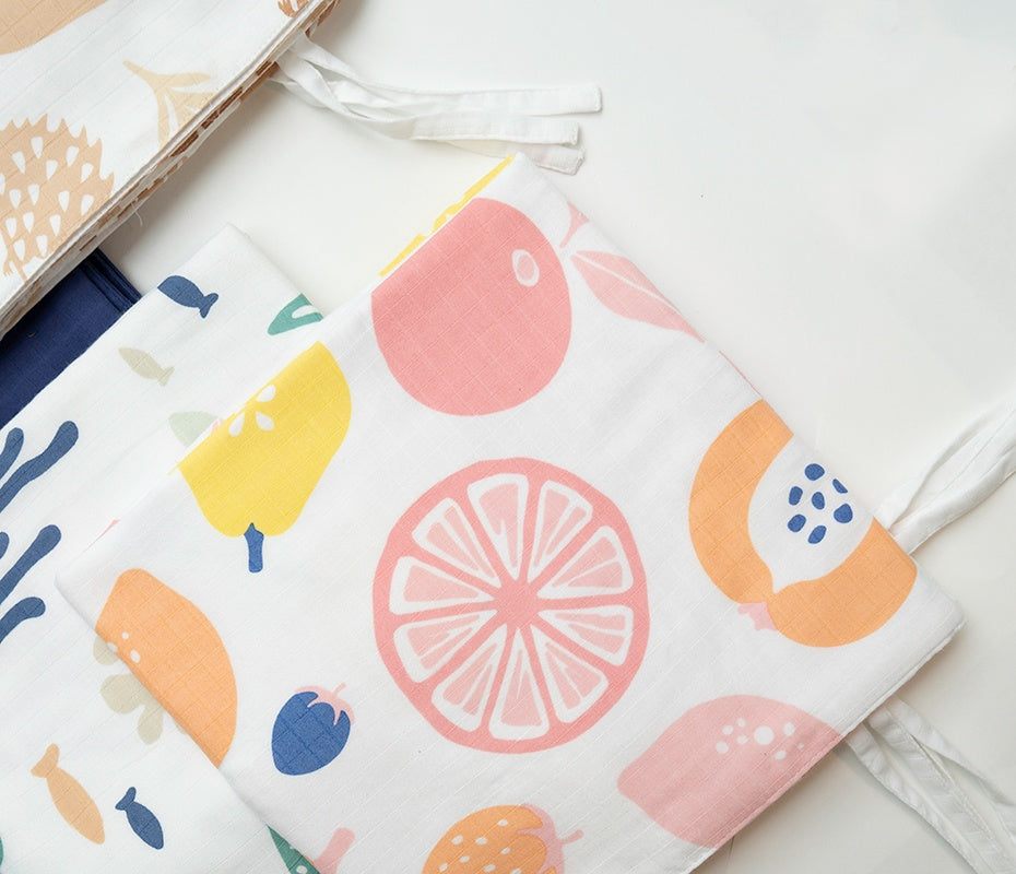 Multiple flat lay Musluv day time sun covers from the Eden collection