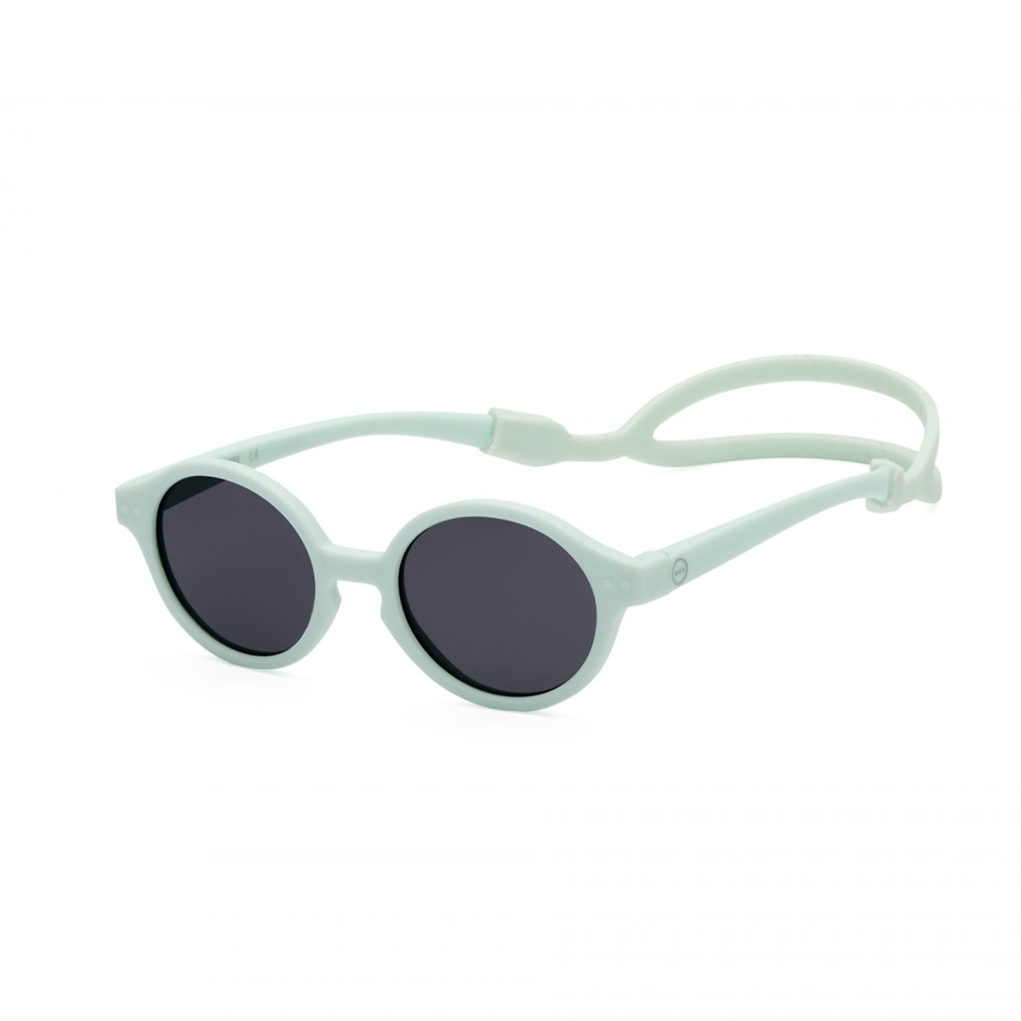 Side view of baby blue sunglasses